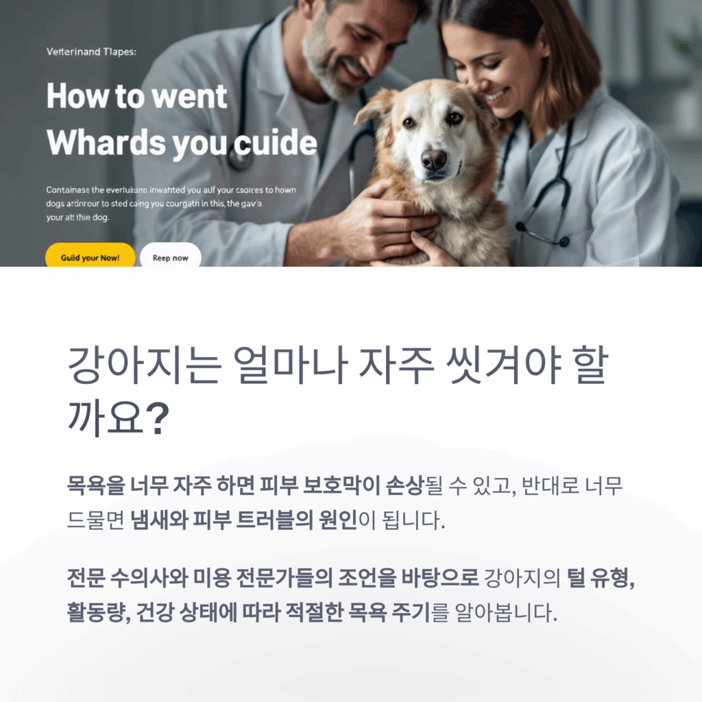 강아지-목욕