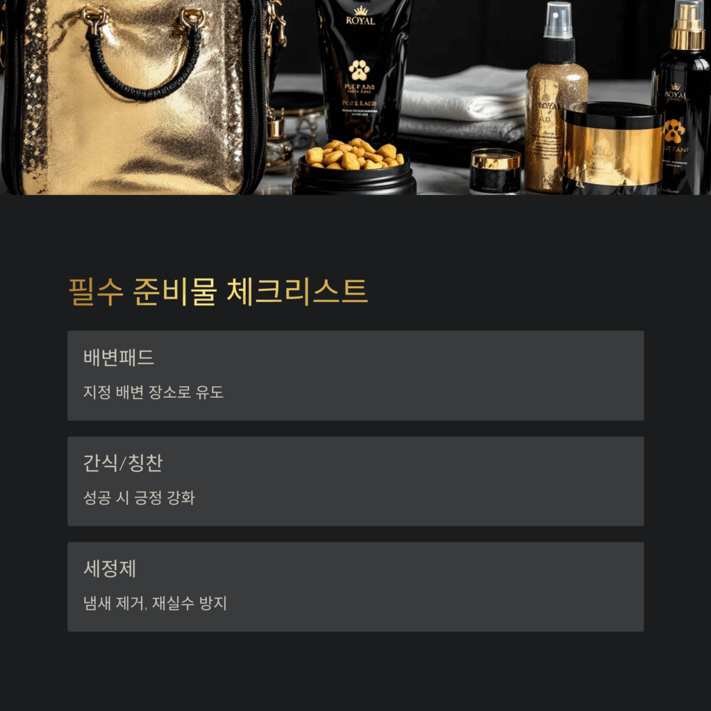 강아지 배변훈련